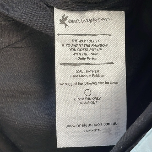 NWT One Teaspoon Leather Distressed Grunge Dirty Stitched Pants Western Sz S - Picture 12 of 13